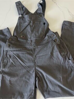 Duluth 40 Grit Flex Twill Bibs grey overalls size XS